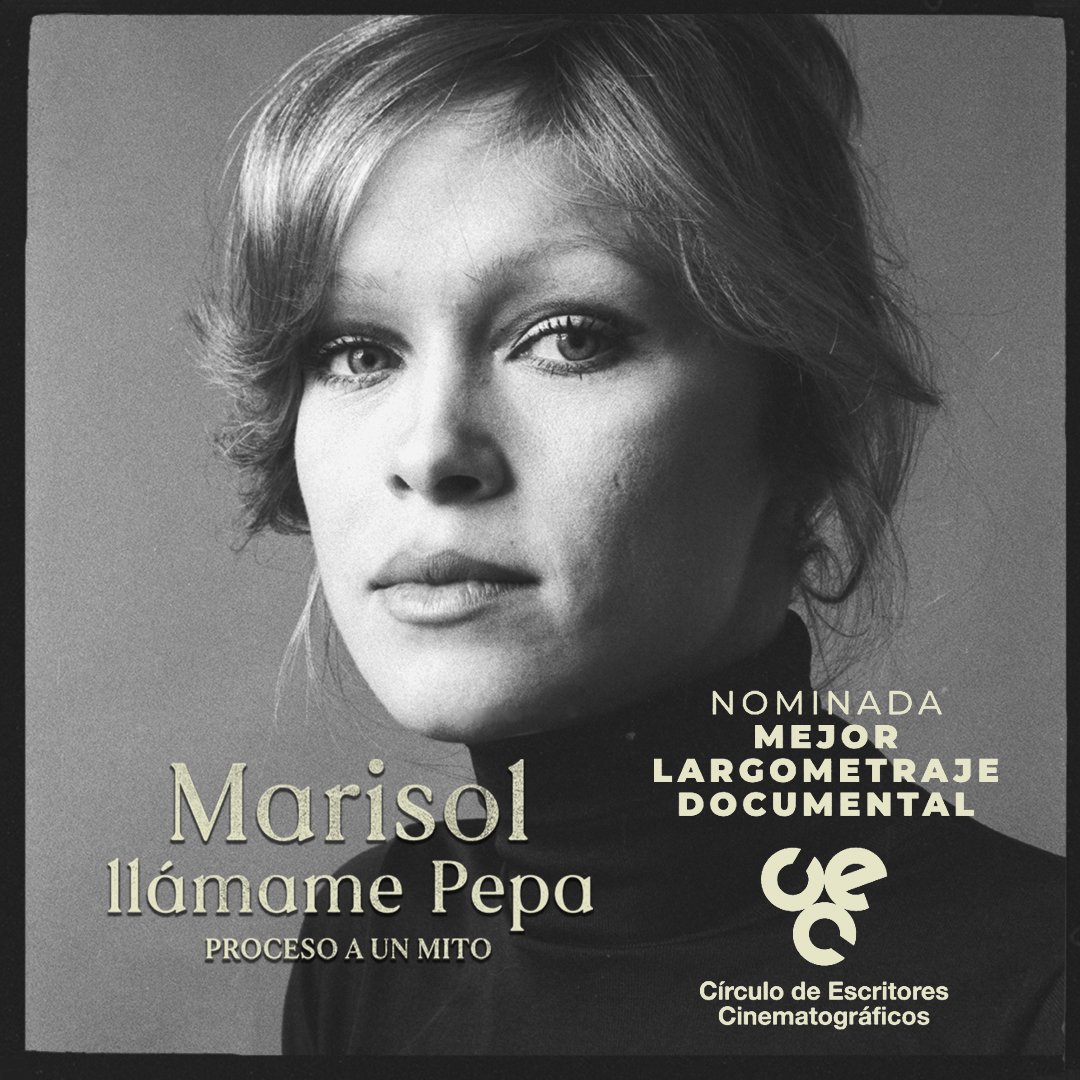 El #cineandaluz presente en #80MedallasCEC 
con el documental 'Marisol, llámame Pepa' dirigido por #BlancaTorres para <a href="/saraofilms/">Sarao Films</a>

Nominado a Mejor Largometraje Documental
<a href="/CirculoCEC/">CirculoCEC</a> 
#MedallasCEC