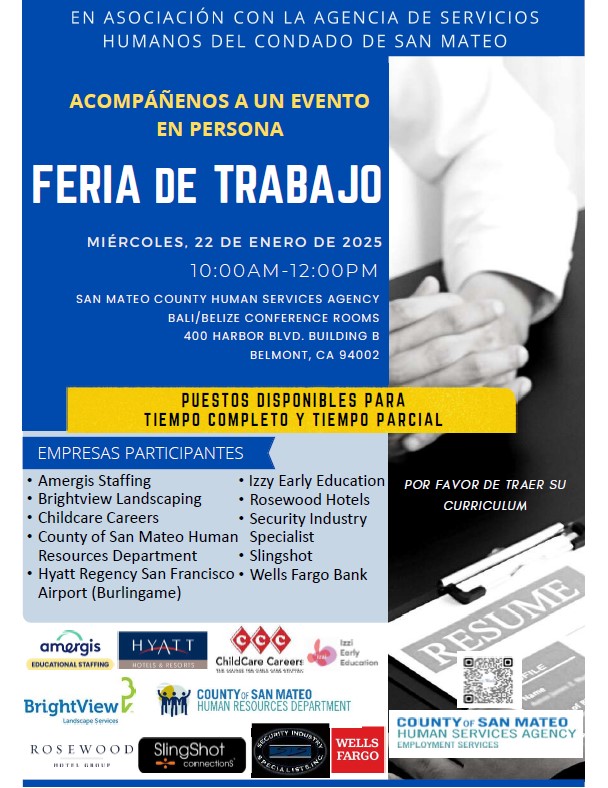 SMC HSA (@smchsa) on Twitter photo Local employers offering full time and part time positions! Come join <a href="/sanmateoco/">County of San Mateo</a> HSA on Jan. 22 for a Job Fair at 400 Harbor Blvd Bldg. B in Belmont from 10am-12pm #JobOpportunities #HiringNow Local employers offering full time and part time positions! Come join <a href="/sanmateoco/">County of San Mateo</a> HSA on Jan. 22 for a Job Fair at 400 Harbor Blvd Bldg. B in Belmont from 10am-12pm #JobOpportunities #HiringNow