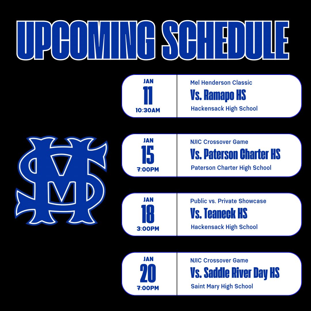 Here’s the upcoming schedule for the Gaels.