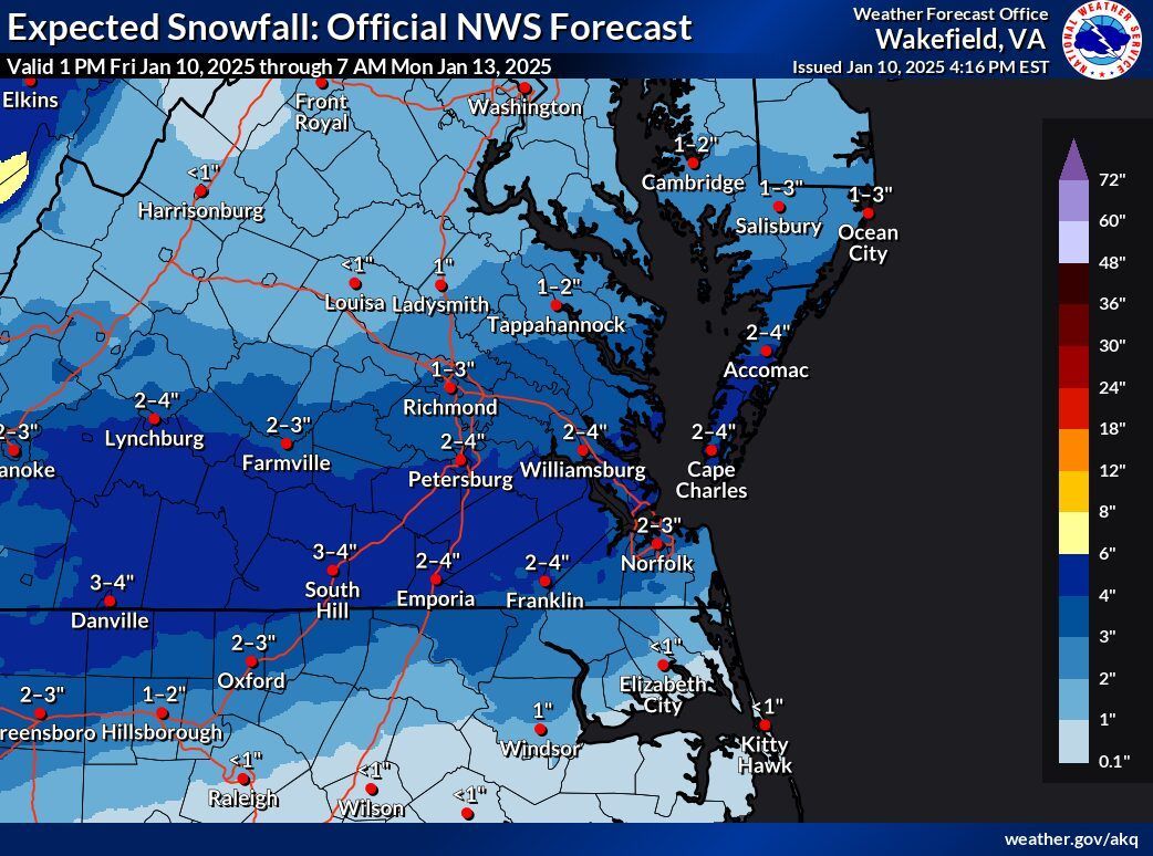 WINTER STORM WARNING REMAINS IN EFFECT FROM 7 PM FRIDAY TO 1 PM EST SATURDAY buff.ly/409Gcyq
