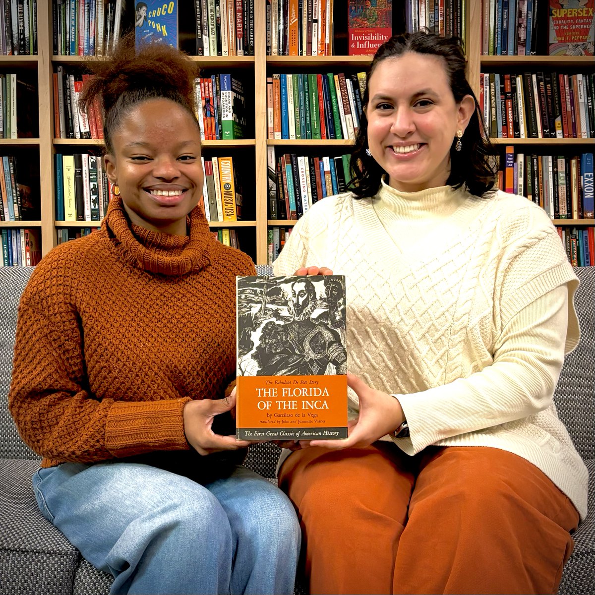 UTexasPress's tweet photo. We're kicking off #75YearsofUTP by showing off the first book we ever published! FLORIDA OF THE INCA, released in 1951 and translated from its original Spanish, continues to reach readers decades after its publication. 🖤
#bookstagram #amreading #booklover #UTP75 https://t.co/NHDwCMqFgP