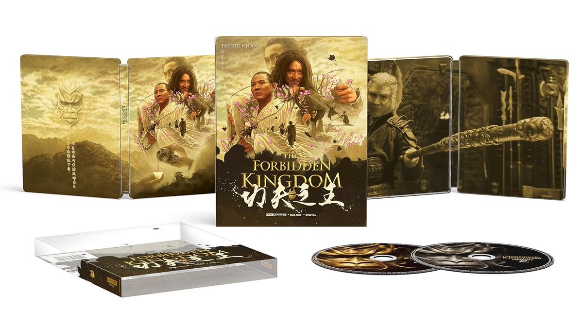Wario64's tweet photo. The Forbidden Kingdom Steelbook (4K UHD + Blu-ray + Digital) up for preorder on Amazon exclusive ($34.99) https://t.co/cmTB3jPH6a #ad https://t.co/k5GwrzWQ3c