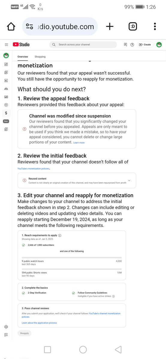MSVILLAGEVLOGS2's tweet photo. @TeamYouTube Youtube team please check my videos and my chennal have I made any mistake?
YouTube team please check my videos once carefully and remove community guidelines strike. https://t.co/y0Q9lsq2Ec