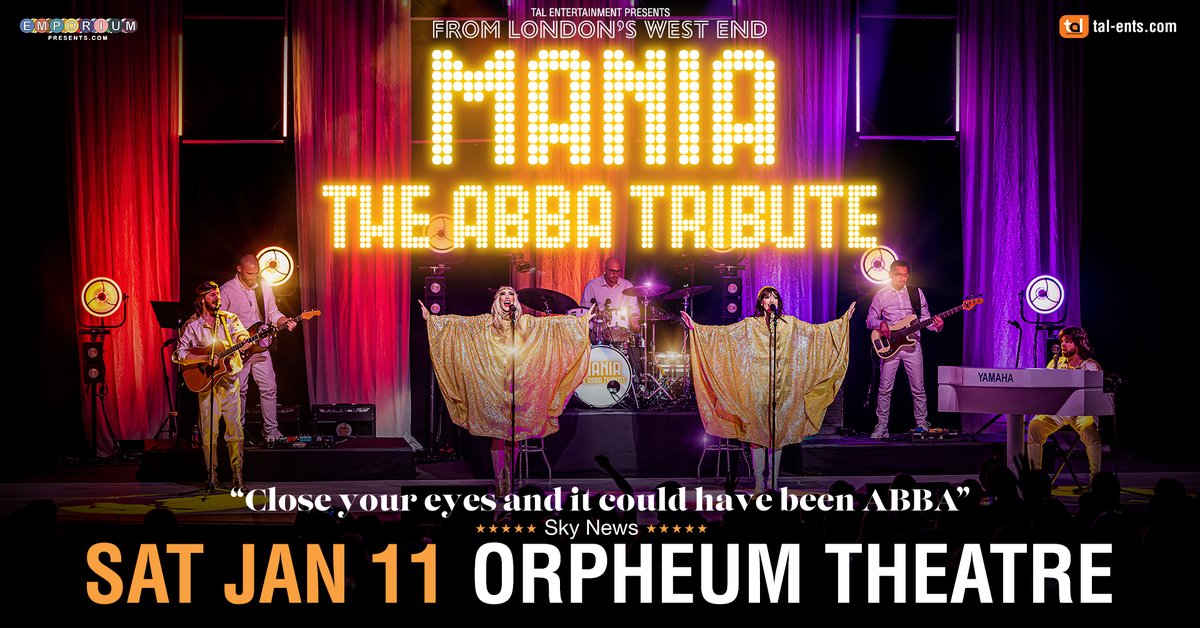 💃 Time to channel your inner Dancing Queen, @maniatheshow returns to the @wichitaorpheum stage with The ABBA Tribute tonight! Last-minute tickets are available still available and the box office opens at 4pm today.

🚪 Doors at 6:30pm
🪩 Show at 7:30pm
🎫 bit.ly/MANIA-Jan11