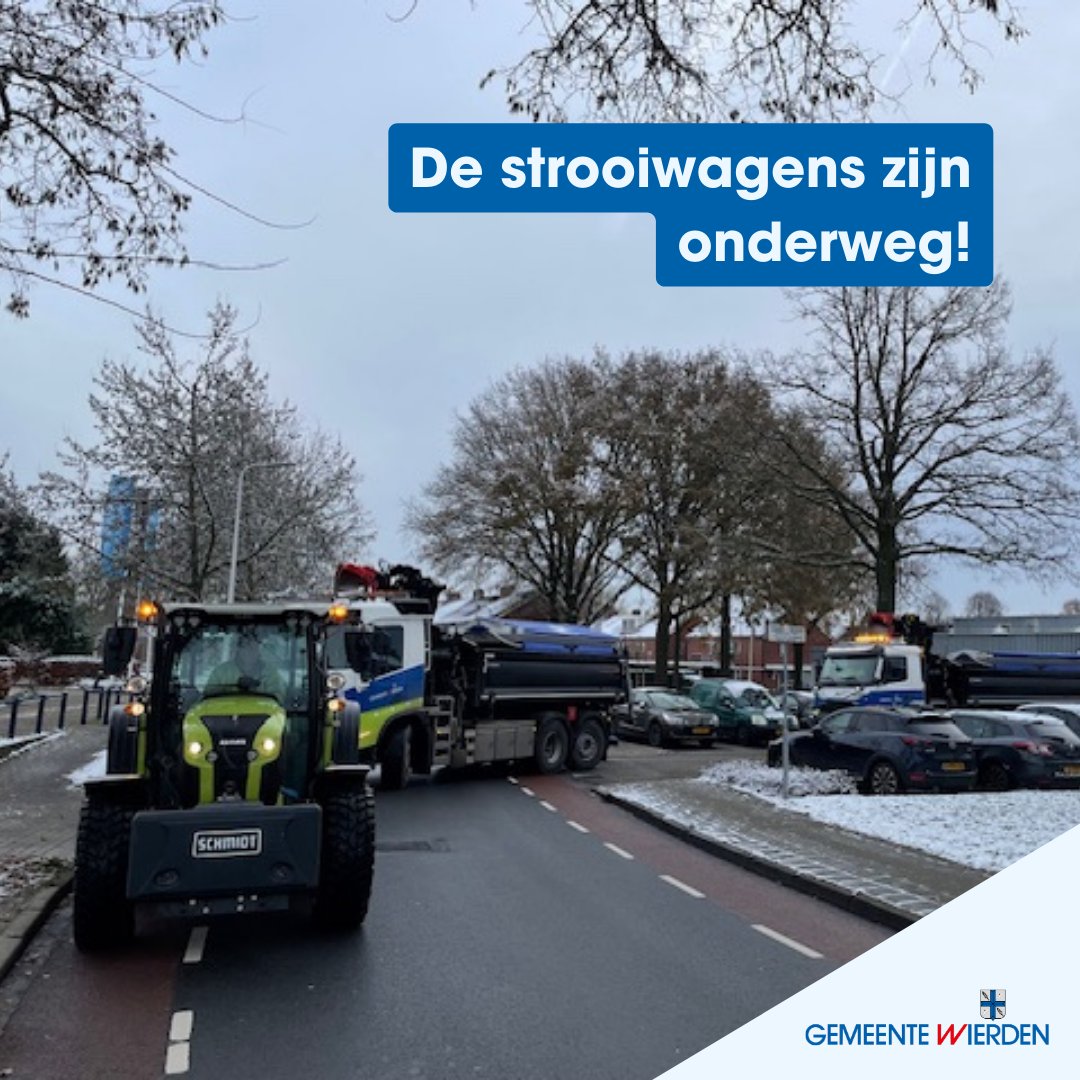 Misschien heb je het al gemerkt: het is glad op straat! Onze strooiwagens zijn onderweg, maar ze kunnen natuurlijk niet overal tegelijk zijn. Moet je naar buiten? Wees dan voorzichtig 🌨️☃️! 

Meer weten over strooien? Kijk op obi41.nl/h8hz5hdz