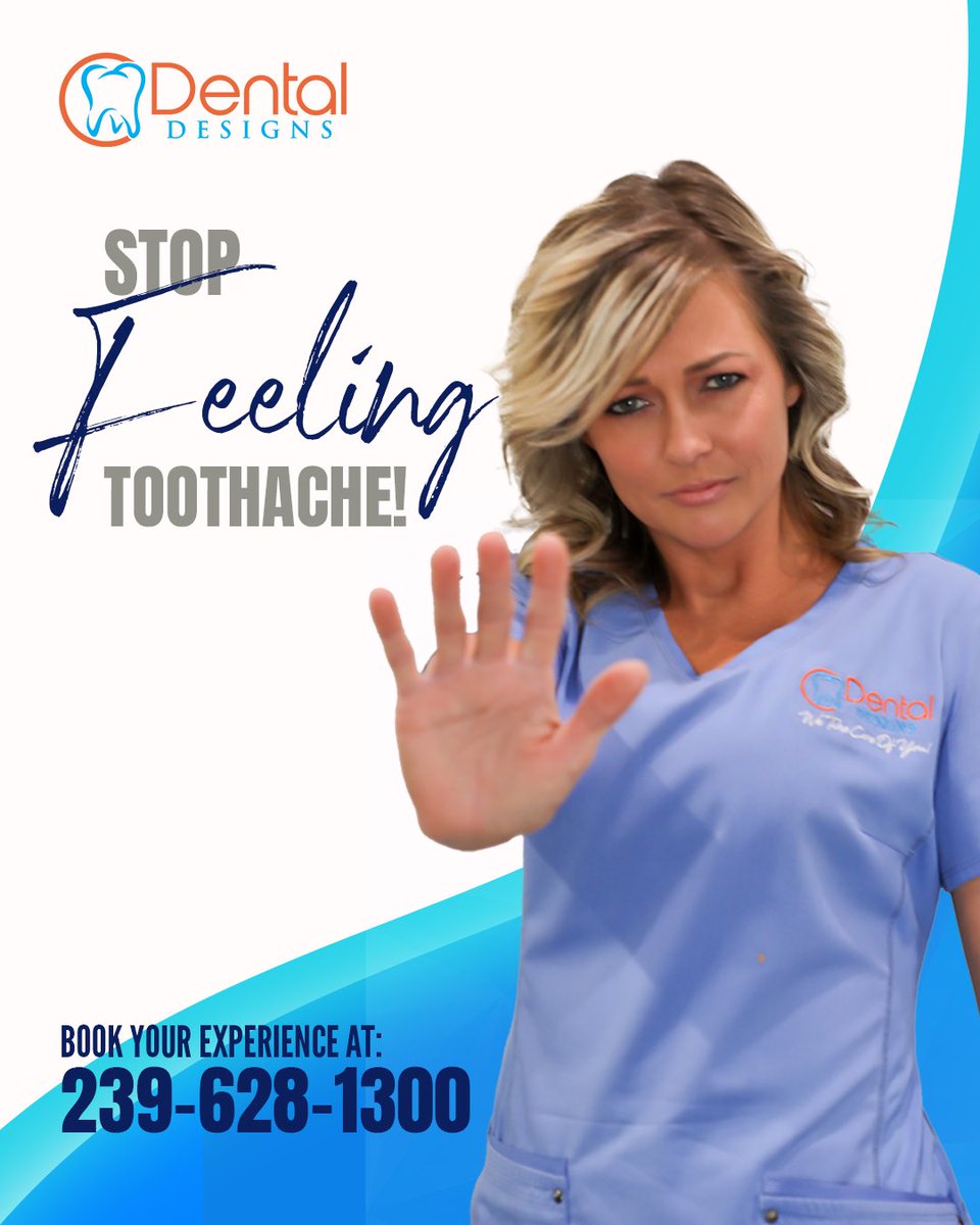 mydentaldesigns's tweet image. A toothache is pain in and around the teeth and jaws, usually caused by tooth decay. The sensation of a toothache can varies; it may come and go or be constant. 😮‍💨🤕

☎️Call us at 239-628-1300

#dentalcare #toothpain #dentalsolutions