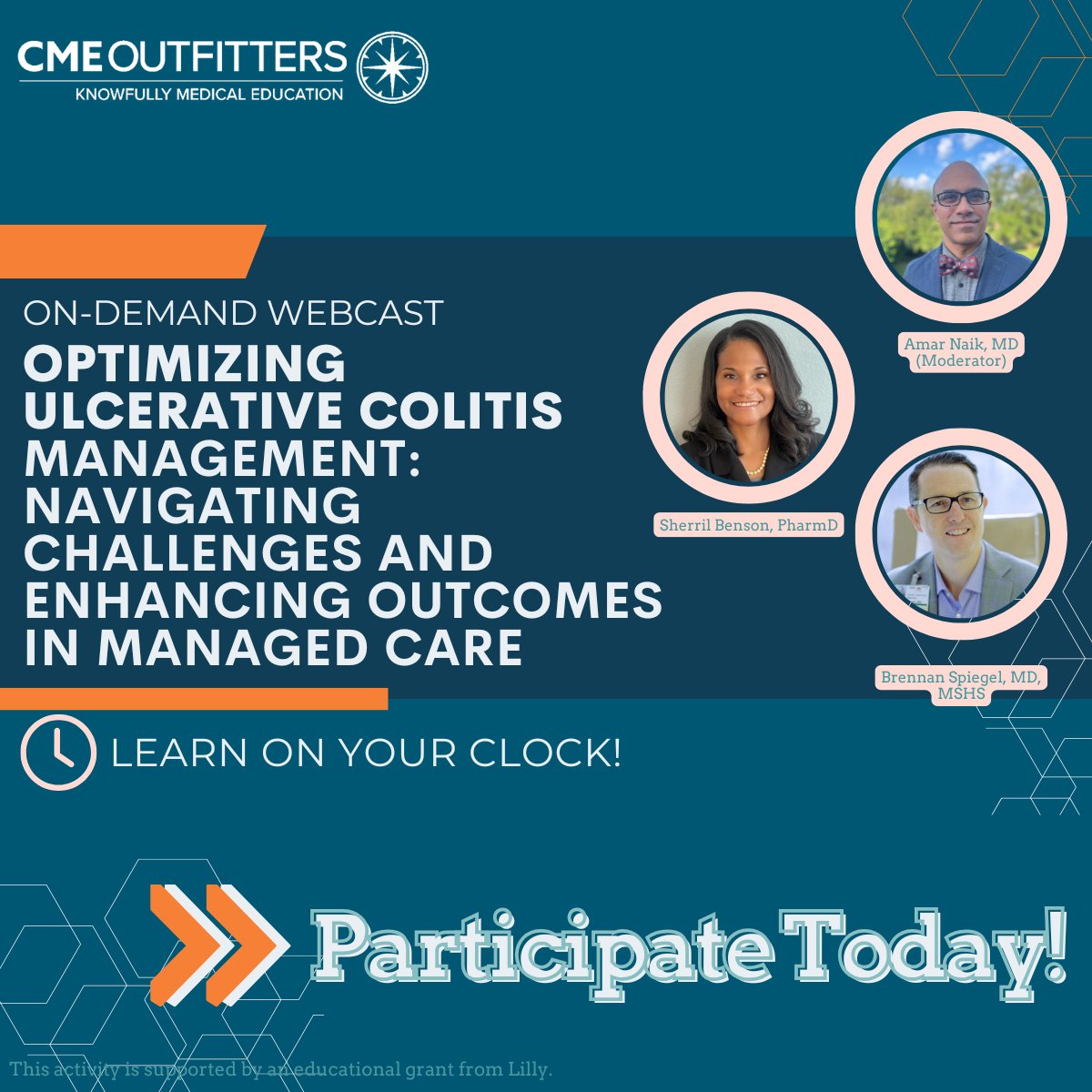 CME Outfitters (@cmeoutfitters) on Twitter photo 🌐 From Data to Practice: Improve UC Outcomes! 🌐
Experts <a href="/ibdnaik/">Amar S. Naik, MD</a>, Sherril Benson, PharmD, and <a href="/BrennanSpiegel/">Brennan Spiegel, MD, MSHS</a> highlight how UC guidelines drive better care decisions. Take part in enhancing patient outcomes today!
🌟 Join now: cmeo.me/mmv145
#MedEd #FOAMed #CME 🌐 From Data to Practice: Improve UC Outcomes! 🌐
Experts <a href="/ibdnaik/">Amar S. Naik, MD</a>, Sherril Benson, PharmD, and <a href="/BrennanSpiegel/">Brennan Spiegel, MD, MSHS</a> highlight how UC guidelines drive better care decisions. Take part in enhancing patient outcomes today!
🌟 Join now: cmeo.me/mmv145
#MedEd #FOAMed #CME