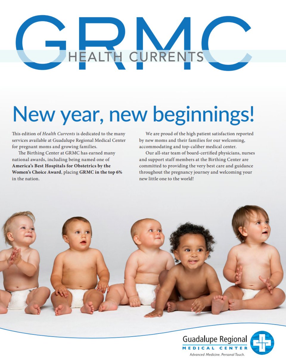 Our Winter 2025 Health Currents is now available! This edition highlights the many services available at #GRMC for pregnant mothers and growing families: bit.ly/41SRN7f

#SeguinTX