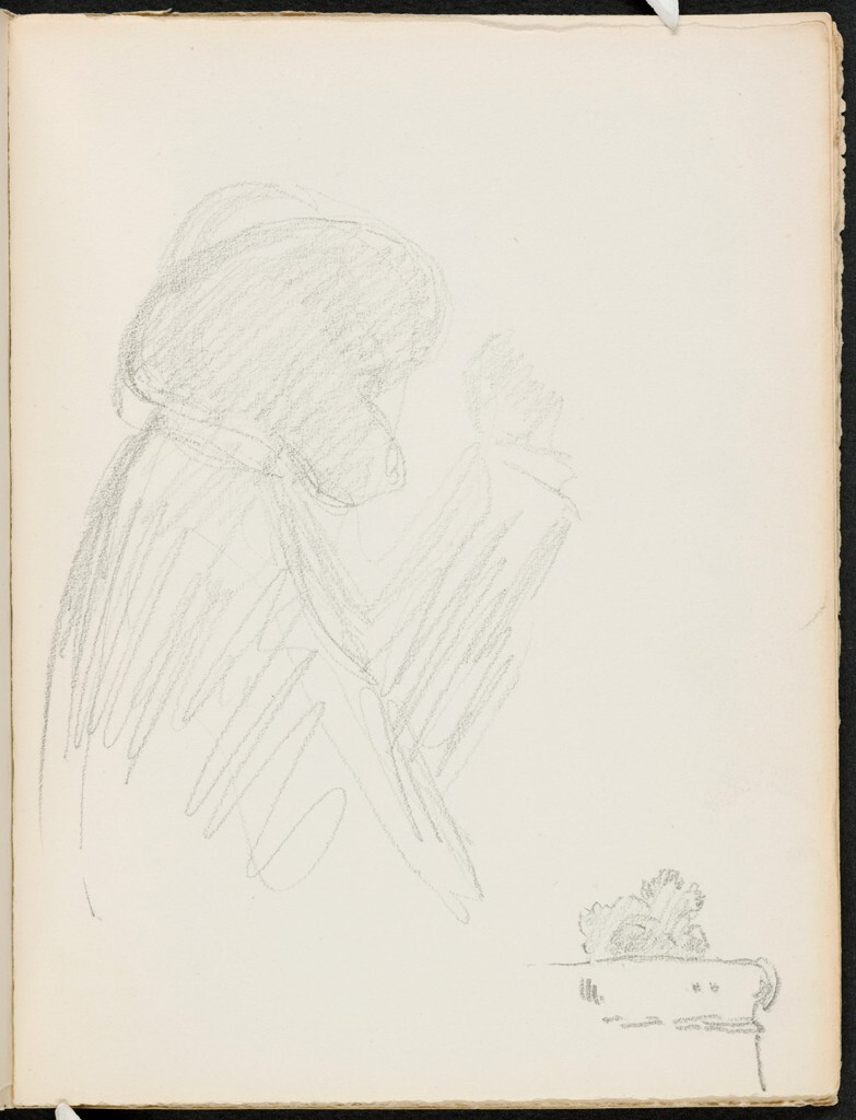 Sketch of a Figure; verso: blank page