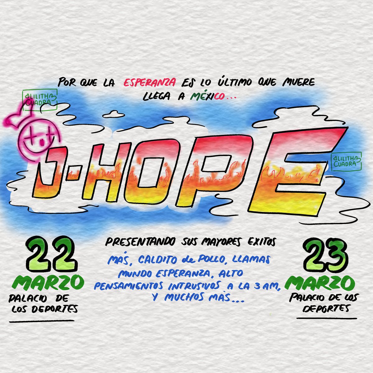 lilith_cuadra's tweet image. Se vieneeee, se vieneeeee 
#JHOPE #jhopeWorldTour #jhopetourMexico #JHOPEENMEXICO