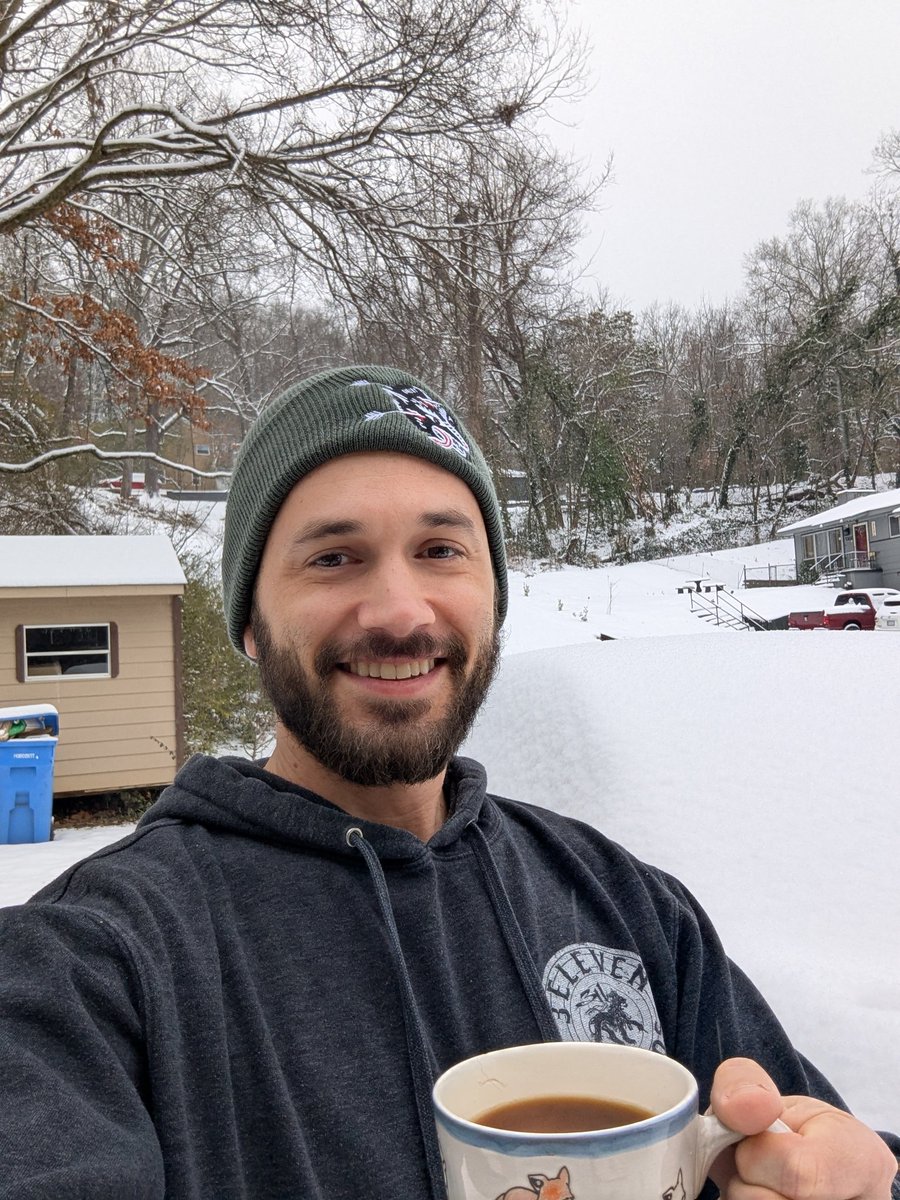 Even though it's snowing out I still had to grab that #Mugshot for my daily $B3TR rewards!