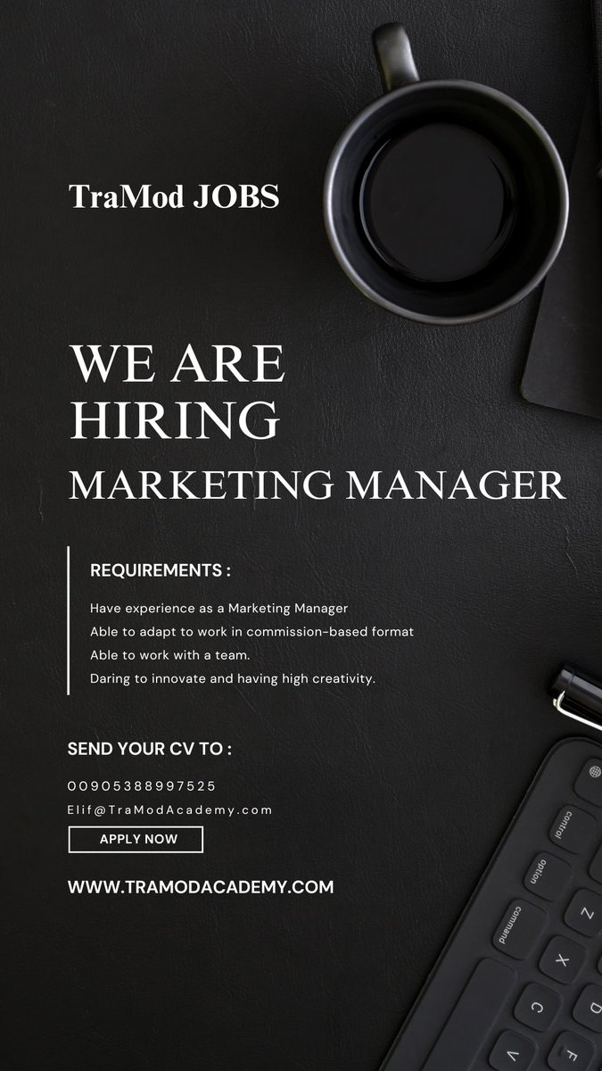 Javad Eiraji (@javadeiraji) on Twitter photo <a href="/TramodAcademy/">TraModAcademy</a>
is hiring
MARKETING MANAGER!
📌 For more visit ⤵️
instagram.com/p/DEaE8BzKdyQ/…
.
#TraMod #TraModAcademy #TraModAwards #hiring #marketing #javadeiraji
#معمار #معماری #جوادایرجی #ترامد #ترامدآکادمی #ترامداواردز <a href="/TramodAcademy/">TraModAcademy</a>
is hiring
MARKETING MANAGER!
📌 For more visit ⤵️
instagram.com/p/DEaE8BzKdyQ/…
.
#TraMod #TraModAcademy #TraModAwards #hiring #marketing #javadeiraji
#معمار #معماری #جوادایرجی #ترامد #ترامدآکادمی #ترامداواردز