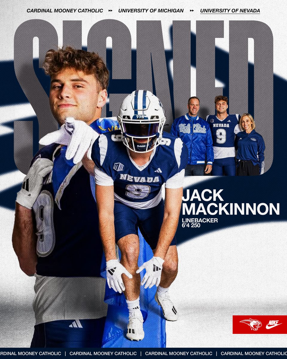 Cardinal Mooney Football (@mooney_fb) on Twitter photo Congrats CMHS Alum <a href="/JackMacKinnon8/">Jack MacKinnon</a> on signing with <a href="/NevadaFootball/">Nevada Football</a>‼️
#BattleBorn | #FTNB Congrats CMHS Alum <a href="/JackMacKinnon8/">Jack MacKinnon</a> on signing with <a href="/NevadaFootball/">Nevada Football</a>‼️
#BattleBorn | #FTNB