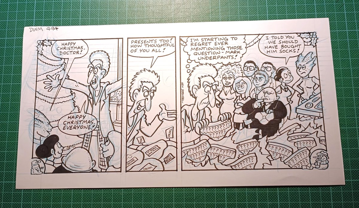 No bids yet on this Doctor Who strip (Daft Dimension) that I did for Doctor Who Magazine. Auction ends Sunday. Good luck! 
ebay.co.uk/itm/2052115162…