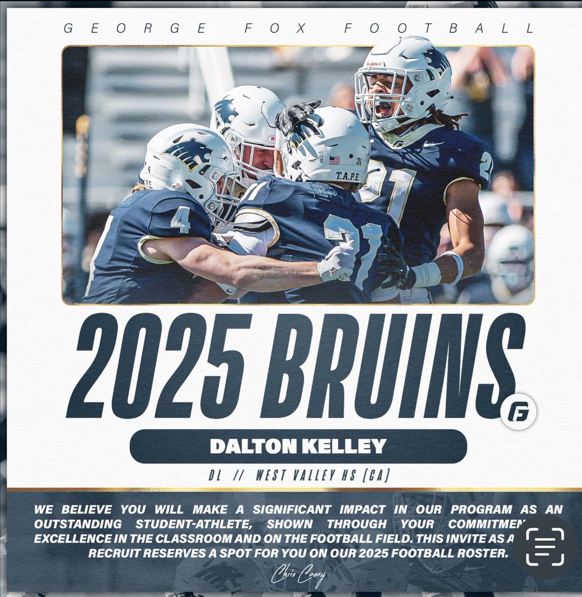 After great conversation over the months I’m very thankful to <a href="/LBCoachSanders/">Coach Sanders</a> and <a href="/georgefox/">George Fox University</a> for giving me the opportunity at my 4th school!! #GodIsGreat #grinding