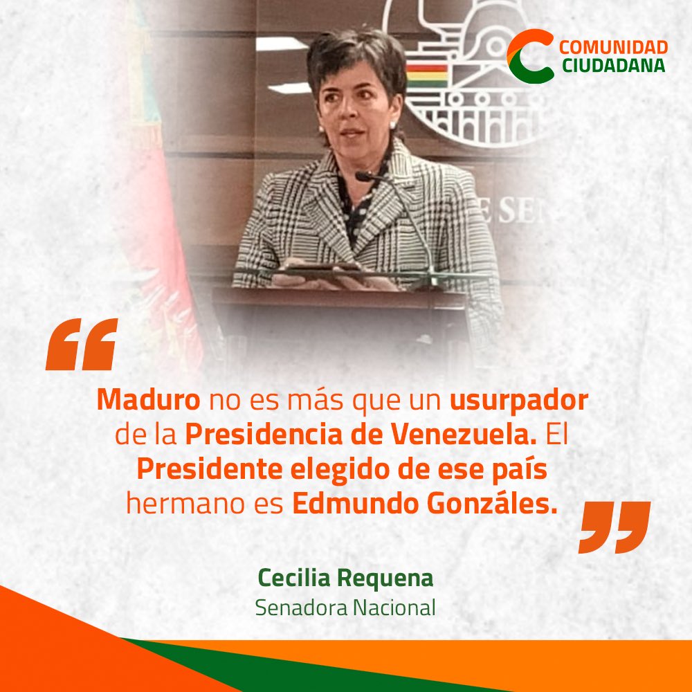 ComunidadCBo's tweet photo. .@SenadoraRequena - Heroica resistencia democrática venezolana, liderada por Maria Corina Machado, debe ser respaldada efectivamente por la comunidad intnal para reponer la democracia.

#ComunidadBo #Venezuela #VenezuelaLibreYa https://t.co/EVnLReXcFq