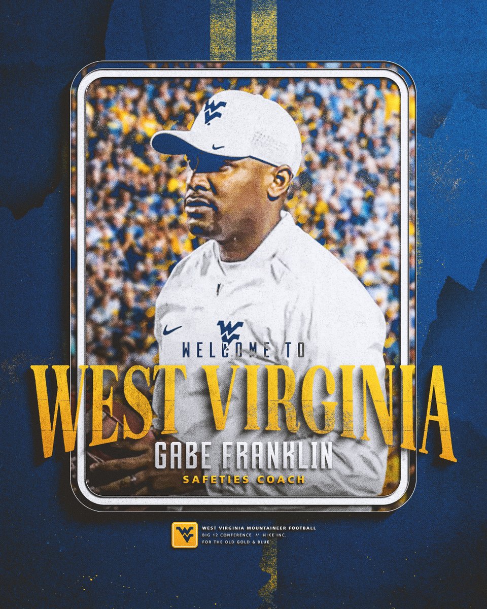 Welcome to Almost Heaven, Coach Gabe Franklin!

🔗 tinyurl.com/2xtva83r

#HailWV
