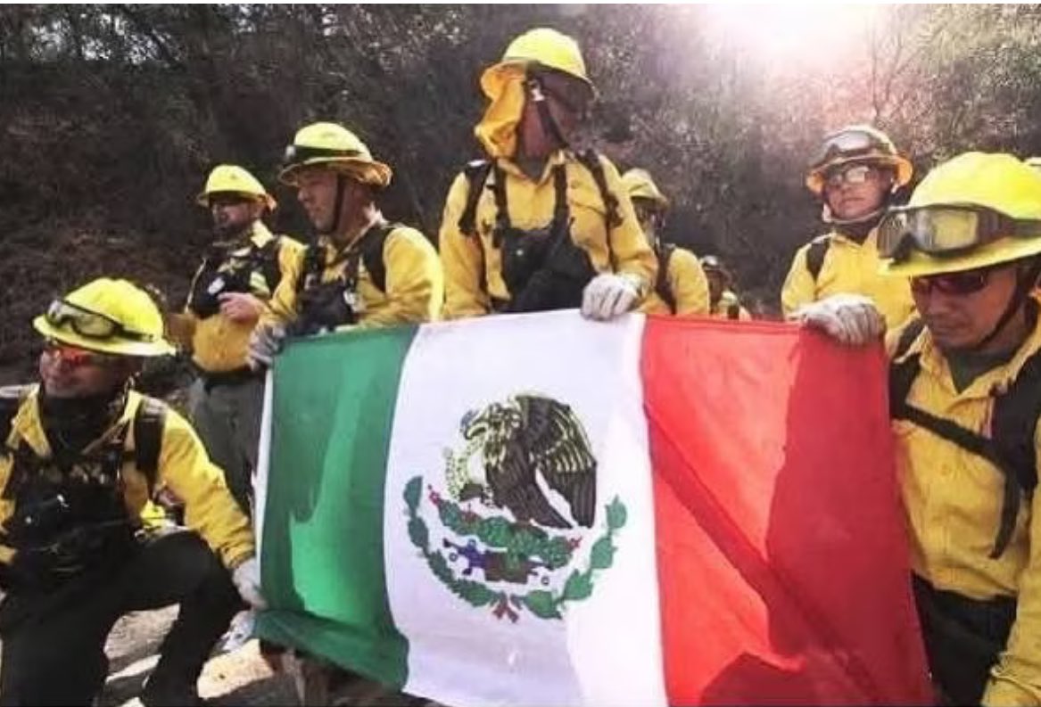 Bomberos mexicanos en Los Ángeles 👏👏👏👏👏