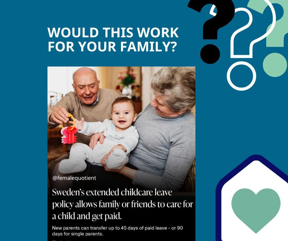 Mothers At Home Matter (@mumsdadsmatter) on Twitter photo The Nordic childcare systems are often held up as a gold standard.
Would this Swedish idea work in the UK?
Would it work for your family?
<a href="/femalequotient/">The Female Quotient</a> #childcare #grandparents #mothersmatter The Nordic childcare systems are often held up as a gold standard.
Would this Swedish idea work in the UK?
Would it work for your family?
<a href="/femalequotient/">The Female Quotient</a> #childcare #grandparents #mothersmatter