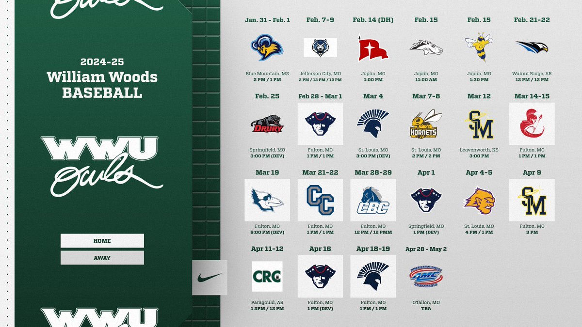 The 2025 baseball schedule has been announced! #TraditionOfExcellence
