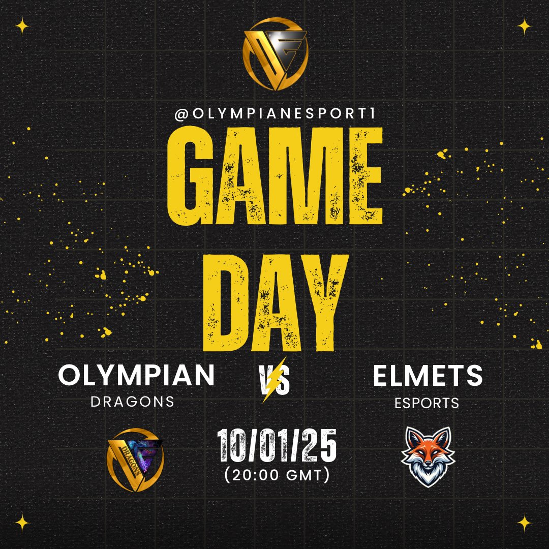 OlympianEsport1's tweet photo. 📣GAME DAY📣

Olympian Dragons takes on Elmets Esports TONIGHT! @ElmetsOnTour 

🎮- Div 7 @XP_Europe
⏰- 8:00 PM
📺- https://t.co/DVWegV7LMQ

🔱- @Rowland1717
🔱- @scryptz1
🔱- @officialLJW1
🔱- Rancid https://t.co/Zr7GfF1ixK