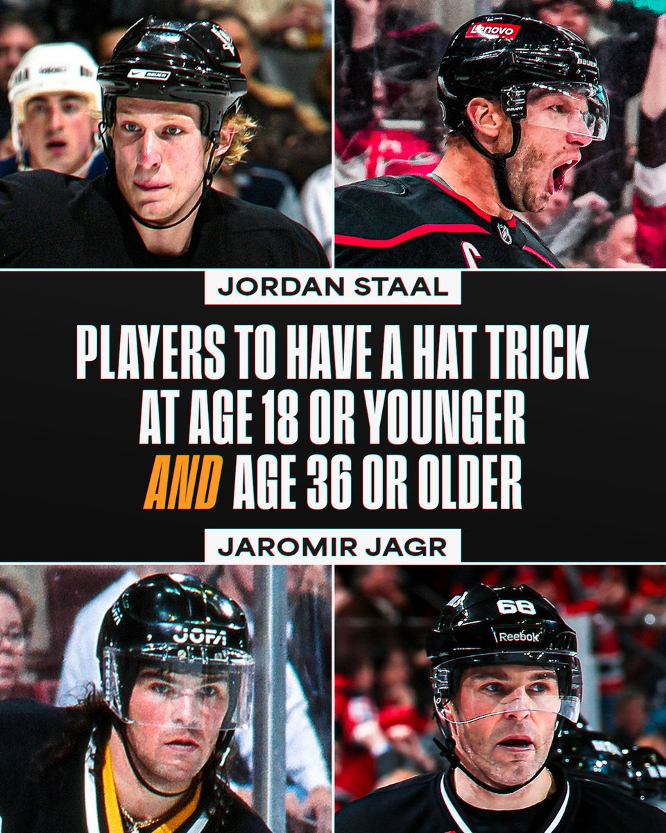 Jordan Staal is in elite company after his hat trick last night! 🤩