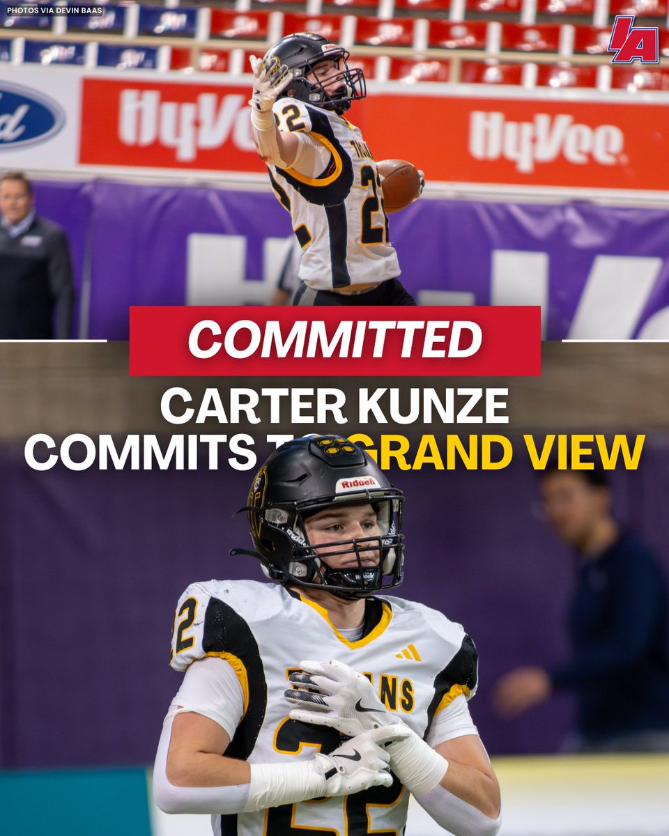 Class A's Mr. IAfootball is off the board 🔥

Carter Kunze is off to Grand View!

#IAfootball X #iahsfb