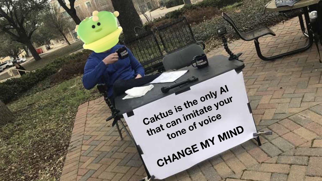 This semester, stop sounding like a bot with ChatGPT. Use Caktus Ai to write in your own voice. Those teachers will never know 🤫
