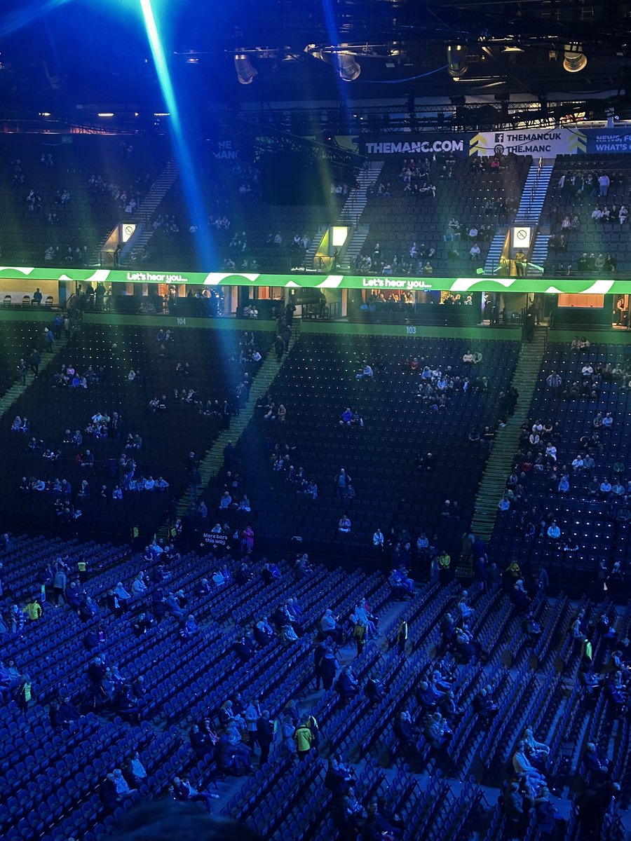 3 year wait 
3 hour trip to Manchester to see #peterkay

3 days to get off the car park I fear 

Here we go ! 🤣🤣🤣