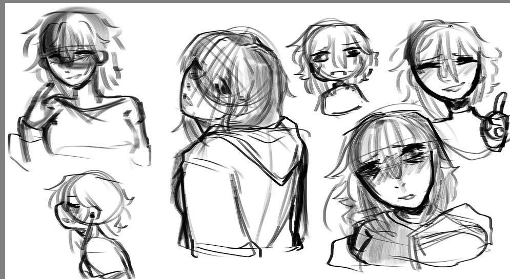 AspenKodama's tweet photo. I've been a little gone recently but here's some sketches I've made!!
#artmoots #Vtuber #VtuberEN https://t.co/B7urF6WmIf