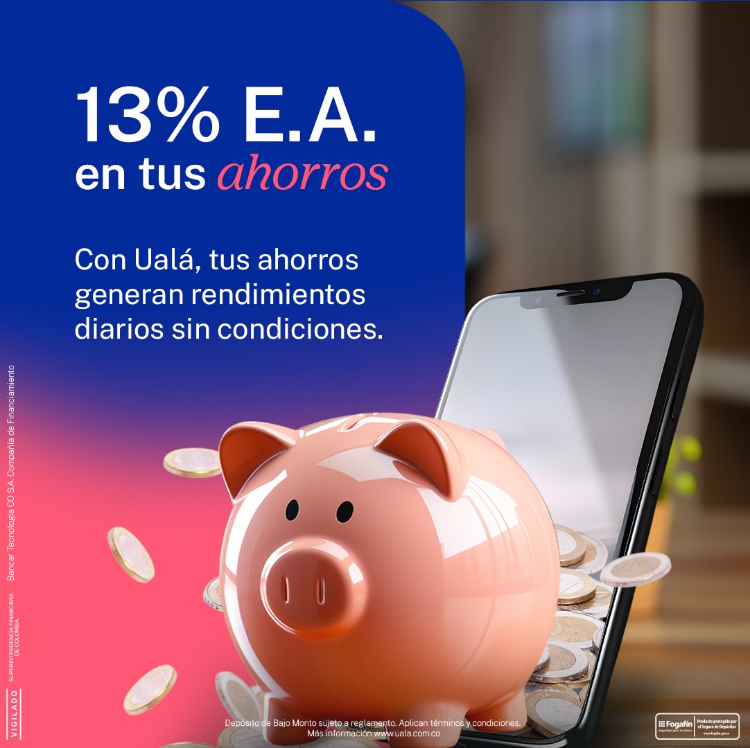 Rendimientos diarios, sin condiciones ni plazos 😎