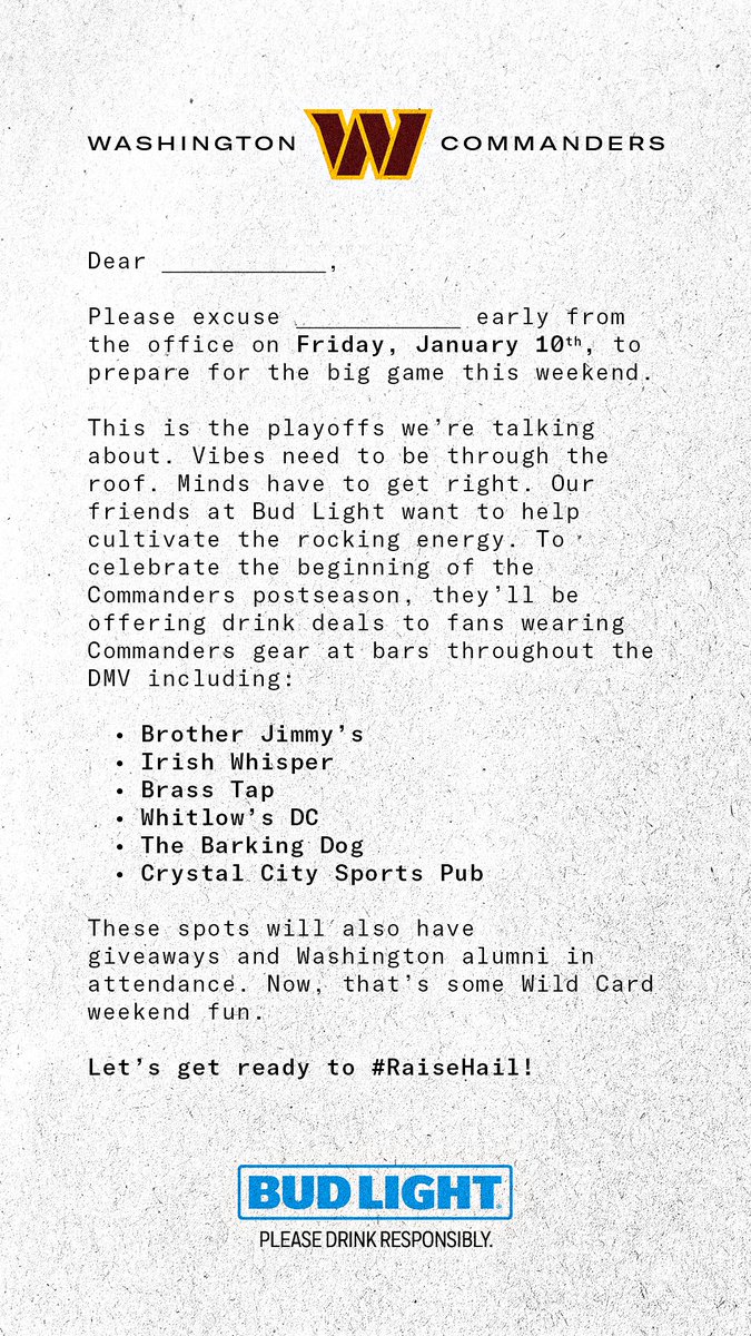 Set those OOOs, it’s time to #RaiseHail 🍻

<a href="/budlight/">Bud Light</a> | #NFLPlayoffs