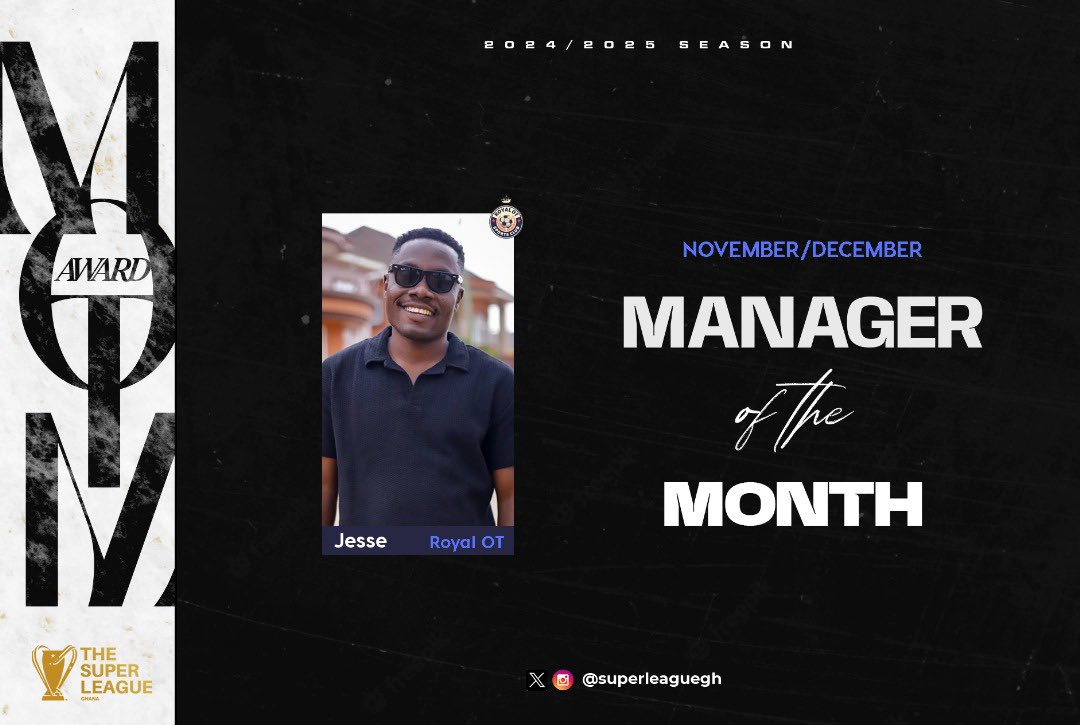 Undefeated and top of the table. Jesse is our #TSLG November/December Manager of the month. 😎
