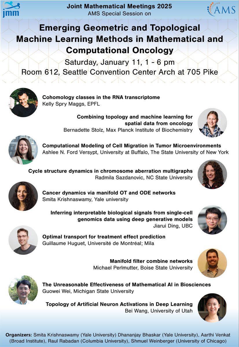 Krishnaswamy Lab (@krishnaswamylab) on Twitter photo Join us for an exciting session <a href="/JointMath/">Joint Mathematics Meetings</a> tomorrow! Here is our revised schedule!! Join us for an exciting session <a href="/JointMath/">Joint Mathematics Meetings</a> tomorrow! Here is our revised schedule!!