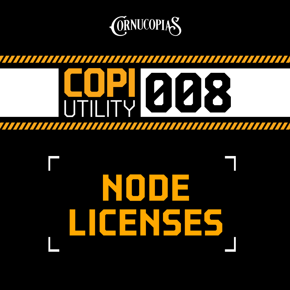 InfinityRisingX's tweet photo. $COPI Utility #008: Node Licenses

We will have an ecosystem of node technologies to support the Cornucopias infrastructure that will give community members access to $COPI. Through this node tech, we will transform the gaming industry!