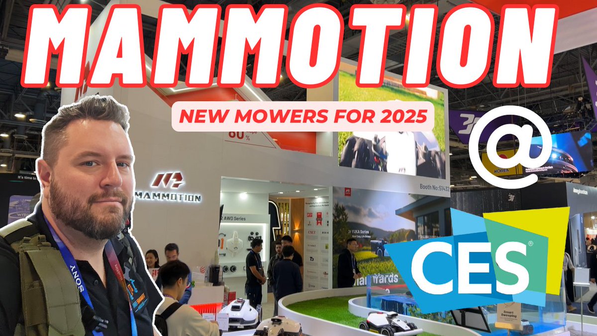This_SmartHouse's tweet photo. 🚨 Smarter, stronger, and sleeker! 🚜 Check out Mammotion’s 2025 robot mowers, including the Luba 2 AWD X and Luba Mini AWD, straight from #CES2025. From AI navigation to omni-wheels, these mowers are redefining lawn care! 🌱 Watch now: https://t.co/Qj1PZDPBhw https://t.co/hWQM8uKDt3