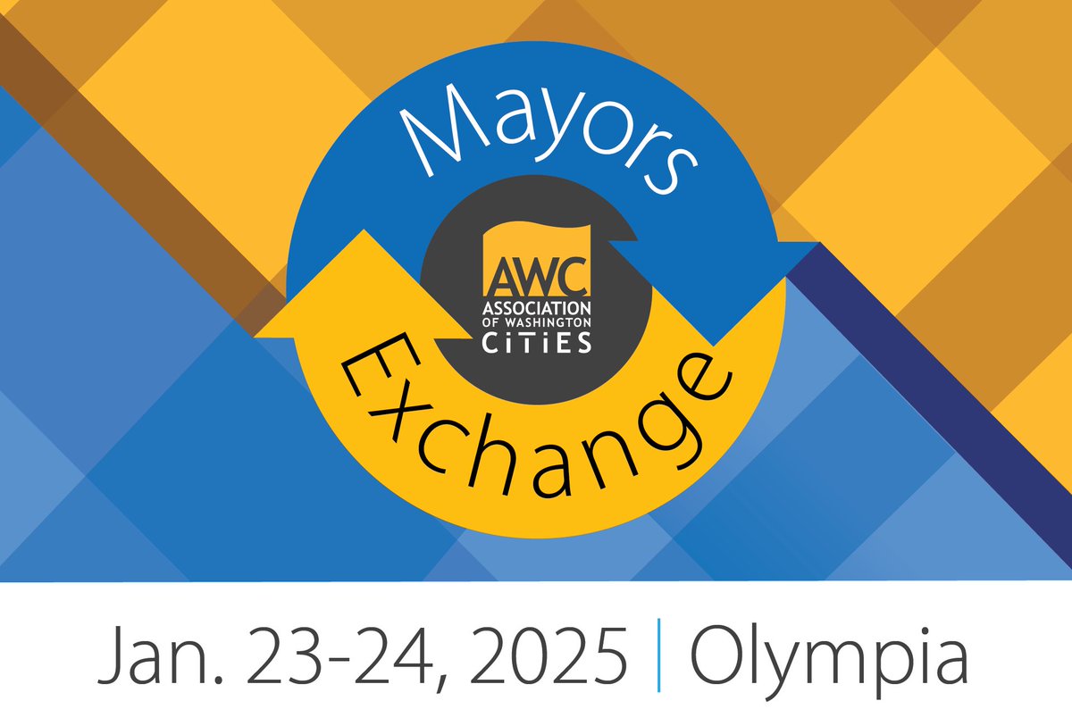 Join us on January 23 and 24 in Olympia for AWC's winter Mayors Exchange. This mayors-only event is a one-of-a-kind opportunity to connect with peers in city leadership during the legislative session. 

See the agenda and register today: wacities.org/events-educati…