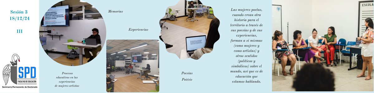 Segunda parte de la Sesión 3 del #SPD: reflexionamos sobre cómo las mujeres poetas del Sertão del Pajeú transforman su territorio a través de sus memorias y poesías.  

Creatividad y educación como actos de empoderamiento y resistencia. 💡✨

#Educación #Doctorado #Poesía #spde