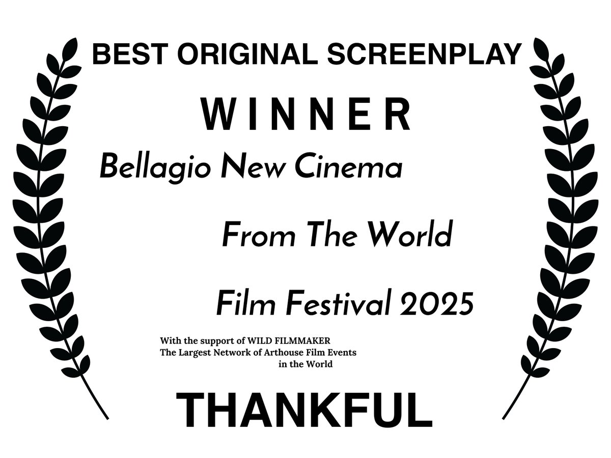 Earnest_Diaz's tweet photo. 🚨!AMAZING NEWS!🚨
               everyone
#Bellagio, #Como, #Italy 

Thankful has achieved 3 awards! 

Thank you #bellagioncwff #wildfilmmaker all judges and everyone involved!

🥂 https://t.co/eVyfdXZ6w3