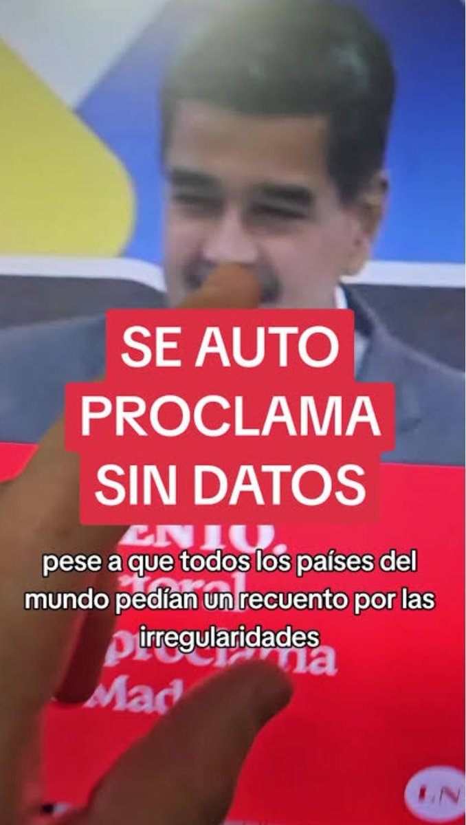 Nicolás Maduro se auto proclama presidente de Venezuela aunque haya perdido en las urnas por millones de votos en contra, en México Guadalupe Taddei hizo el mismo fraude para favorecer a una presirvienta títere.

La izquierda es un cáncer para el mundo.

#GolpeDeEstado
