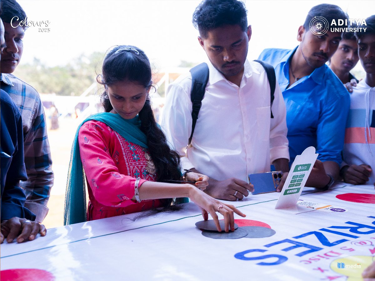 adityaedugrp's tweet image. Day 2 of Colours 2025 brings the ultimate experience at our bustling fete stalls! 🎪✨ Indulge in mouth-watering food, try your hand at fun games, and explore the vibrant stalls packed with surprises. 🍔🎯🌟

#Colours2025 #AdityaUniversity #FeteVibes
