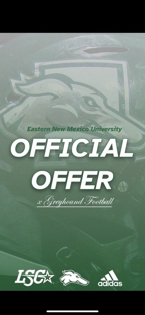 I’m excited to announce that <a href="/ENMUFootball/">Eastern New Mexico University Football</a> has given me an official offer. I would like to thank <a href="/CoachKelleyLee/">Kelley Lee</a> and his staff for believing in me. #uncommitted 
<a href="/CoachThrash/">Judd Thrash</a> <a href="/806hsscmedia/">Jasone Pearson</a> <a href="/Coach_Sims/">Jason Sims</a> 
<a href="/SMURivalss/">The HillTopics</a> <a href="/HubCityPrepsLBK/">HubCityPreps.com</a> <a href="/coachmurga/">Oscar Murga</a> 
<a href="/uiltexas/">Texas UIL</a>
<a href="/Monterey_Sports/">Monterey HS Athletics</a>