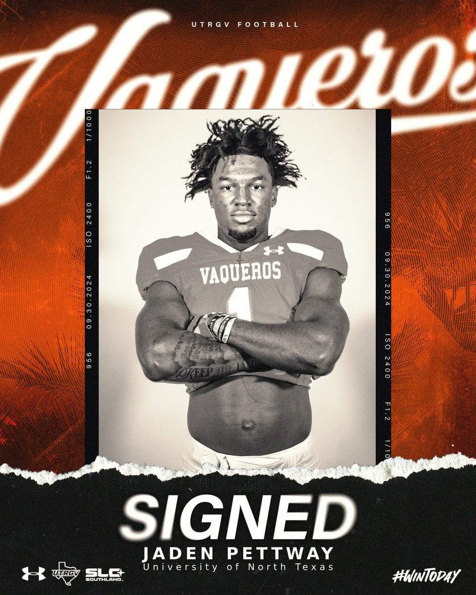 UTRGV Football (@utrgvfootball) on Twitter photo 🌴Welcome to The Valley!🌴
Help us welcome DB from The University of North Texas!
Jaden Pettway, <a href="/jaden_pettway/">Jaden Pettway</a>
#WinToday 🌴Welcome to The Valley!🌴
Help us welcome DB from The University of North Texas!
Jaden Pettway, <a href="/jaden_pettway/">Jaden Pettway</a>
#WinToday
