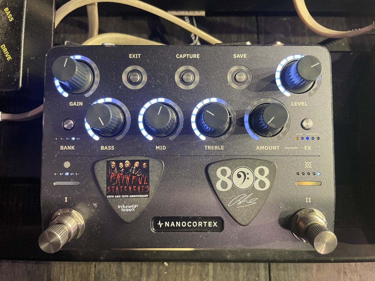First time live and first show of the tour with #nanocortex of <a href="/NeuralDSP/">Neural DSP</a> #bassguitarrig