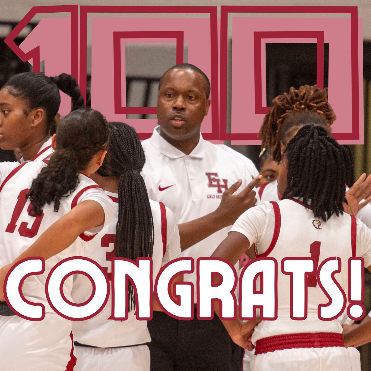 Congrats to <a href="/Dragon_Slim10/">Gabriel Reynolds</a> on 100 career victories!  <a href="/EzellLadyEagles/">Ezell Harding Girls Basketball</a>