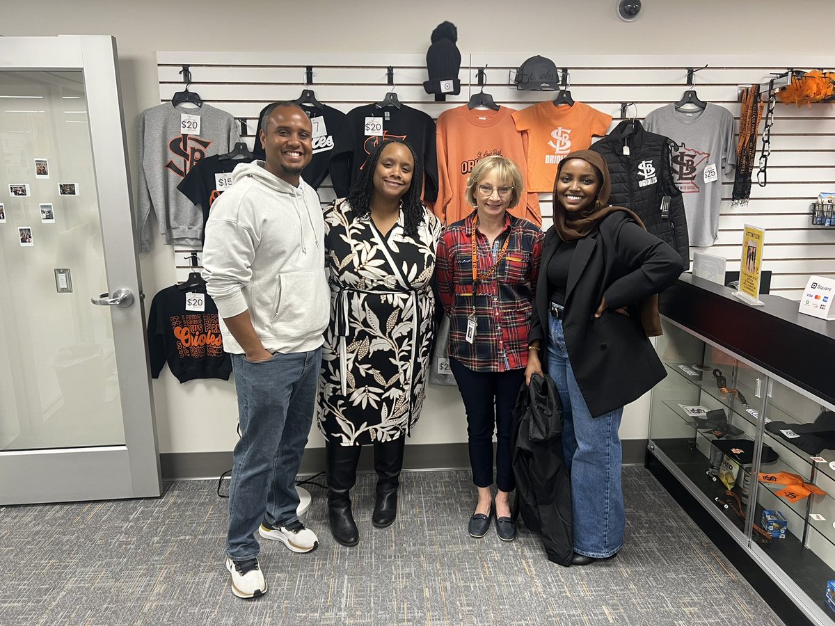 Nadia_Mohameds's tweet image. Stopped by my old high school with @mplsfoundation to talk about the amazing @SLPublicSchools career pathways! So proud of the work being done to prepare our students for the real world 👏🏾
Huge shoutout to SLP High School 🧡