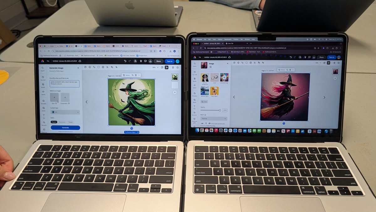 edtech_ology's tweet image. I was introducing Gen AI image creation to S&apos;s using @AdobeExpress. I had them listen to a song &amp;amp; then write in the words that came to mind while listening as the prompt. 

Can you guess the song? 😁
#AdobeExpress #AdobeCreativeEducator #edtech #AIinEdu