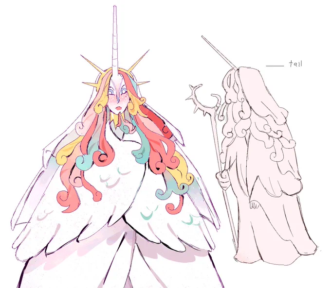 Celestia I guess  I just think she should be more of a Gandolf-type figure than anything. Just a mysterious immortal wizard who shows up to fuck with people sometimes for no reason
