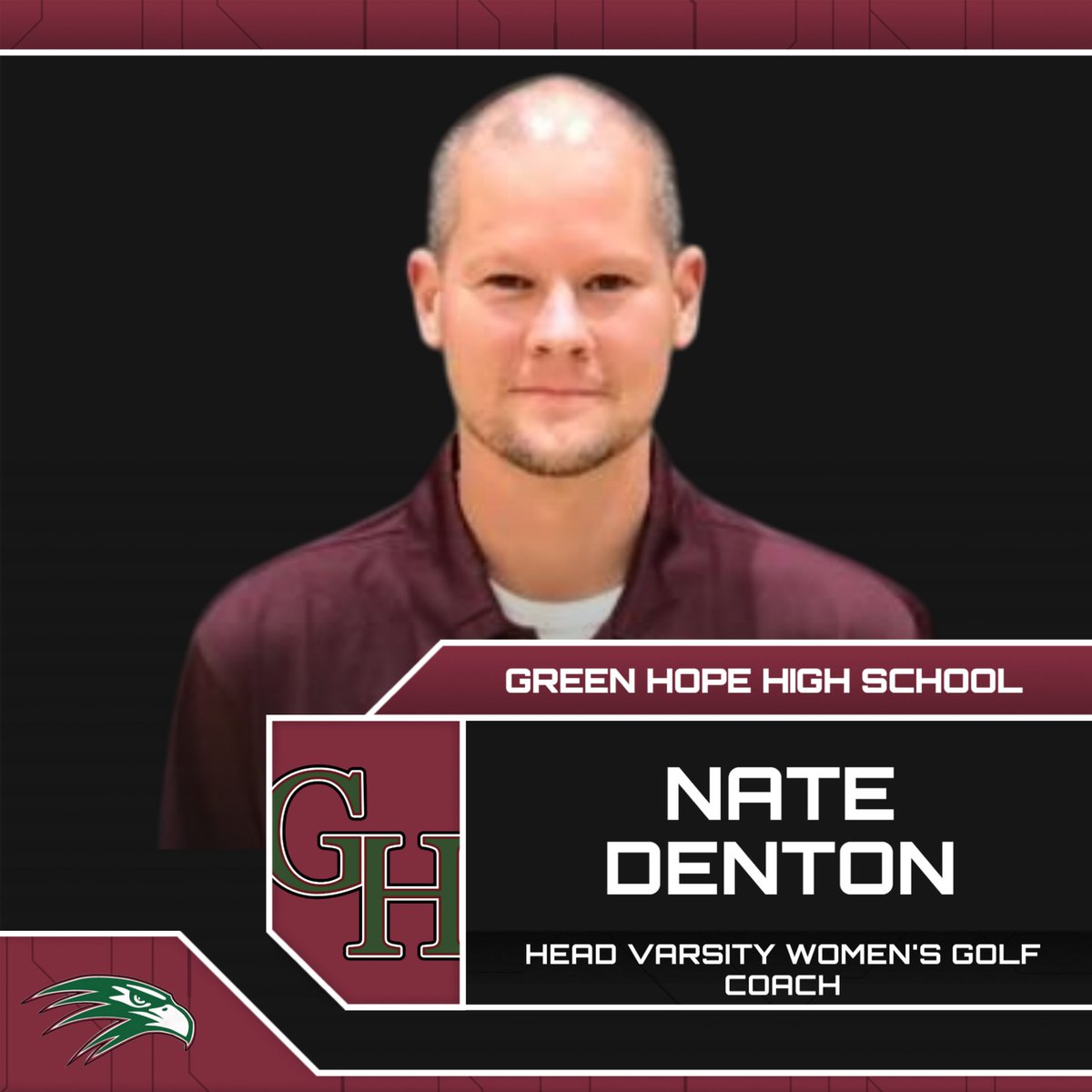 We are thrilled to announce the appointment of Nate Denton as the new Varsity Women's Golf Coach! 

Denton will continue his role as the Varsity Boy's Golf Coach. 

Congratulations! 🦅⛳️