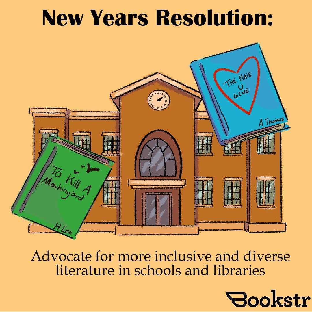 BookstrOfficial's tweet image. It takes all of us to keep important books in schools! 📖🏫 

[🎨 Graphic by Abigail Hibbard] 

#resolutions #newyear #book